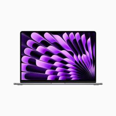 Imagem de Notebook MacBook Air (2024) Apple com chip M3: tela Liquid Retina de 13 polegadas, 8GB GB de RAM, SSD de de 256 GB, teclado retroiluminado, câmera FaceTime HD de 1080p e Touch ID (Space Gray)