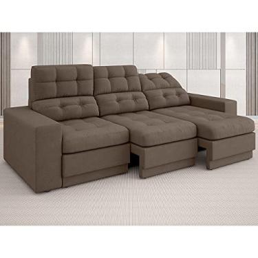 Imagem de Sofá 3 Lugares Assento Retrátil e Reclinável Jobim-legacy Sofas - Marrom