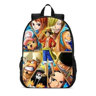 Imagem de Mochila Escolar Infanto Juvenil Anime One Piece Piratas Novidades 0104-Unissex