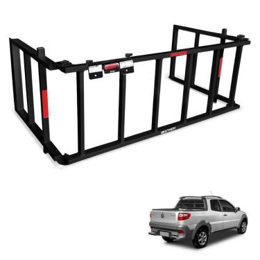 Imagem de Extensor de Caçamba Strada 2014 a 2020 Rampa Preto Gtnox