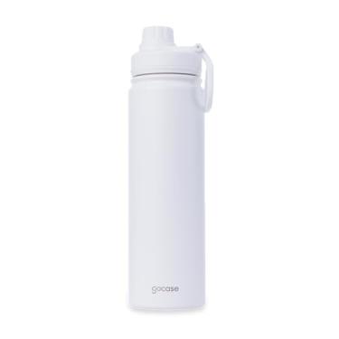 Imagem de Gocase Garrafa Fresh Térmica Para Água em Aço Inoxidável, Bebida Quente por até 12hrs ou Fria por até 24hrs (Branco, 650 ml)