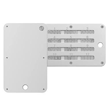 Imagem de Crypto Wallet,Steel Bitcoin Wallet,Cryptocurrency Seed Backup Cold Storage,Cold Wallet for Crypto Seed Storage,Hardware Wallet,Compatible with KeepKey,Ledger, Trezor,Coldcard, Supports up to 24 Words