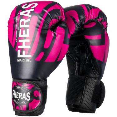 Imagem de Luvas Boxe Muay Thai Kickboxing Top Elite Rosa - Fheras-Unissex
