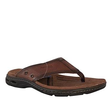 Imagem de Chinelo Pegada Masculino Couro 130684-102 Marrom Cor:Marrom;Tamanho:40