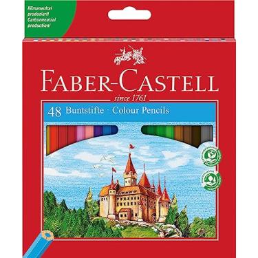 Imagem de Faber-Castell 120148 Lápis de Colorir Ecológicos, Pacote com 48 Apontadores, Caixa de Papelão Castelo
