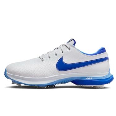 Imagem de Nike Tênis de golfe masculino Air Zoom Victory Tour 3 (DV6798-010, preto/branco-cinza ferro-LT cinza fumo), Branco/Hyper Royal-azul universitário, 36