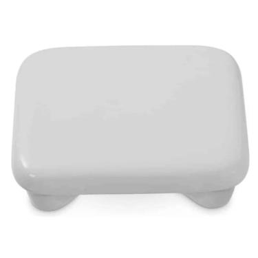 Imagem de Tampa Cuba Slim Acabamento Quadrado Para Valvula De Escoamento 80Mm Branco Reposição