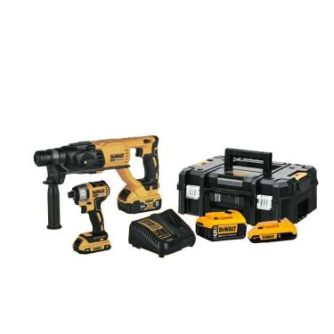 Imagem de Combo Dewalt Martelete Dch133+ Chave De Impacto Dcf7871 20V+Tstak