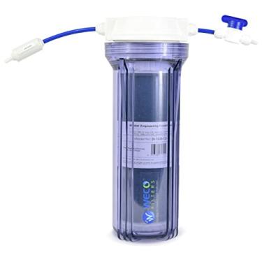 Imagem de WECO PDI-1025 Resina misturada desionizante que muda de cor - Cartucho de refil de substituição - Filtragem TDS para aquários com kit de alojamento econômico - 6,5 cm x 25,4 cm