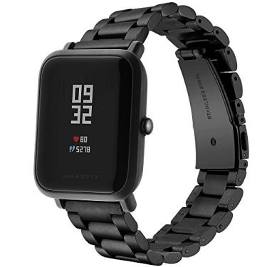 Imagem de Pulseira De Metal Para Amazfit Bip 20mm Aço Inox Nova 4 Cores