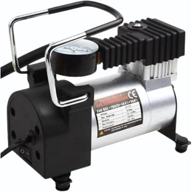Imagem de Compressor de Ar Veicular Profissional Portátil 12V – Praticidade e Potência para Inflar Pneus com Rapidez e Segurança!