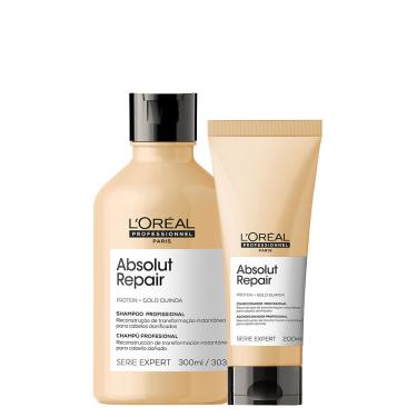 Imagem de Kit L'oréal Professionnel Serie Expert Absolut Repair Gold Quinoa - Shampoo 300 Ml + Condicionador 200 Ml