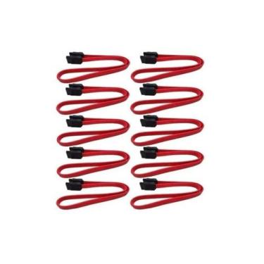 Imagem de Cabo Sata Para Dados 47 Cm Hd Ssd Gravador De Dvd  Kit 10 - Awm