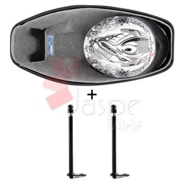 Imagem de Forração Honda Pcx 150 Forro Baú 16 18 Cinza + 2 Antena - Jaspe Ateliê