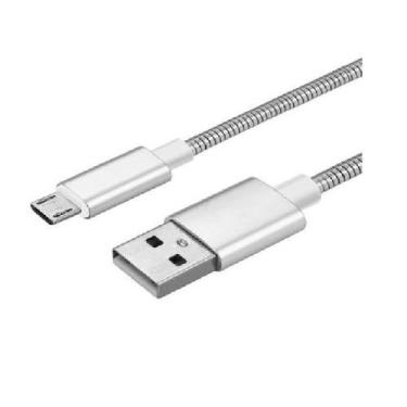 Imagem de Cabo Micro Usb 2.1 - Prata Metálico Smartphone - REMAX, CABOS PARA CEL