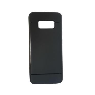 Imagem de Capa Emborrachada Preta + Película De Gel Silicone Samsung Galaxy S8 -