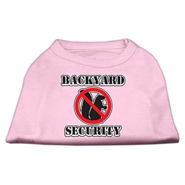 Imagem de Mirage Pet Products Camisetas com estampa serigrafada de segurança de quintal de 45,7 cm, 2GG, rosa claro