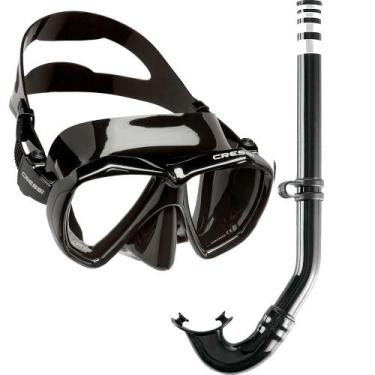 Imagem de Kit de Mergulho Máscara+Respirador Cressi Ranger Black + Gringo