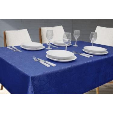 Imagem de Toalha de Mesa Jacquard 100x100 Admirare, Safira