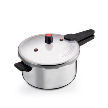 Imagem de Panela de Pressão Aço Polido Média 7L Fechamento Externo - Nacional, P