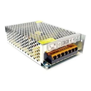 Imagem de Fonte Chaveada Estabilizadora 12v 10a Bivolt P/ Cftv E Led - Dake