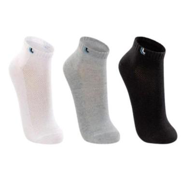 Imagem de Kit 3 Pares Meias Cano Curto Masculina Unissex Lupo Algodão 3225, Sort