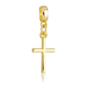 Imagem de Berloque Crucifixo Cruz a Banhado a Ouro 18k - Work Semijoias