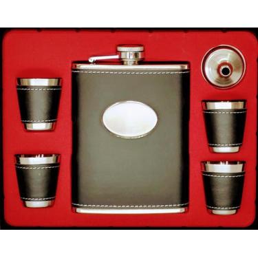 Imagem de Cantil Porta Bebida De Bolso 240 Ml Inox Whisky Vodka Rum - Wincy
