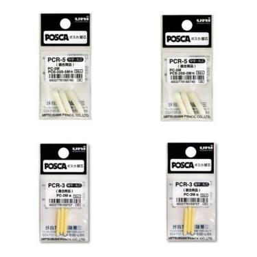 Imagem de Kit Ponta Refil Caneta Posca- PC-3M e PC-5M (2 unid de cada) - Uni-Bal