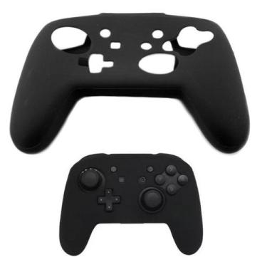 Imagem de Capa Protetora Silicone Para Controle Nintendo Switch Pro Preto - Tech