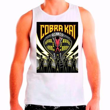 Imagem de Regata Masculina Branca Cobra Kai 06 - DESIGN CAMISETAS, Branco, P