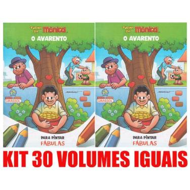 Imagem de O Avarento Livro Para Pintar Kit C/30 Lembrancinha - Girassol