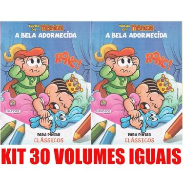 Imagem de A Bela Adormecida Livro Para Pintar Kit C/30 Lembrancinha - Girassol