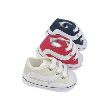 Imagem de Kit Com 3 Pares Sapatinho De Bebê Recém Nascido Diereto Da Fabrica - D