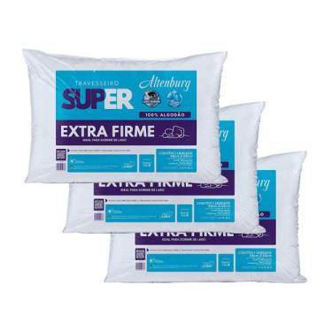 Imagem de Kit 3 Travesseiros Antialérgico Altenburg Suporte Super Extra Firme 10