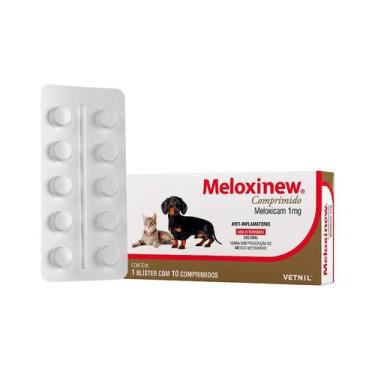 Imagem de Anti-inflamatório Meloxinew 10 Comprimidos Vetnil para Cães e Gatos - 