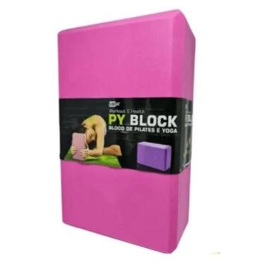 Imagem de Bloco de Pilates e Yoga MBfit - 15X23X8, Pink, ST