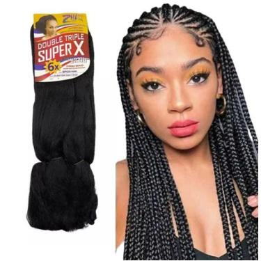 Imagem de Extenção de Cabelo de Tranças Jumbo Box Braids Pacotão 400g - D&D Comm