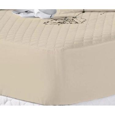 Imagem de Protetor De Colchão Impermeável Queen - Minha Loja Bordados, Bege