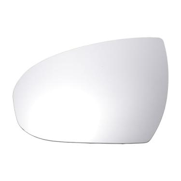 Imagem de X AUTOHAUX Substituição de vidro retrovisor do lado esquerdo do motorista com placa de suporte vidro branco não aquecido para Hyundai Tucson 2016-2021