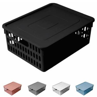 Imagem de Cesto Decorativo Caixa Organizador Box Cozinha Casa Kit C/ 2 - Atelie 