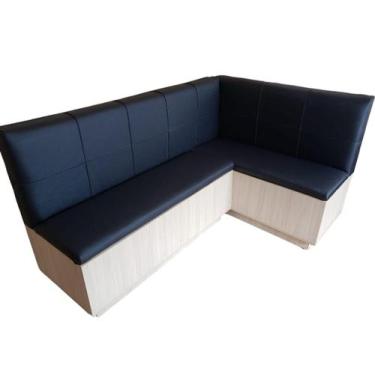 Imagem de Canto Alemão Com Baú 1.50x1.50M Cedro Azul Escuro - O REI DAS POLTRONA