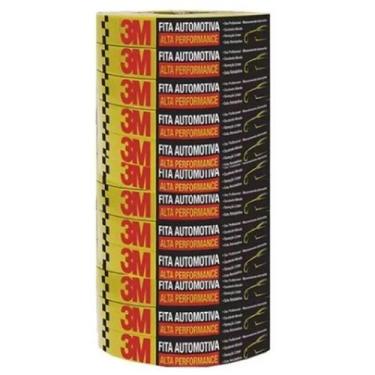Imagem de Kit 12 Fita Crepe Automotiva de ALTA Performance 18MM X 50M - 3M