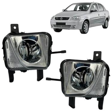 Imagem de Par Farol Milha Corsa Montana Meriva 2003 2004 Á 2010 Liso - BBS