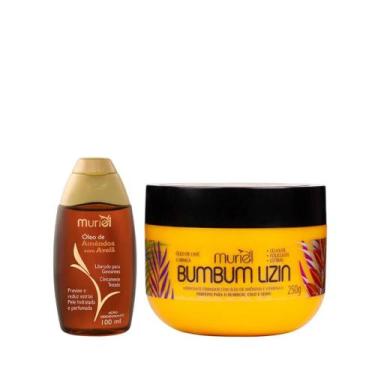 Imagem de Muriel Óleo Amêndoas com Avelã 100ml + Bumbum Lisin 250ml