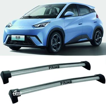 Imagem de Rack Teto Aluminio Prime BYD Dolphin Mini PRATA PR327