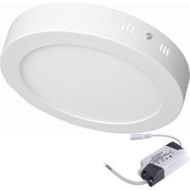 Imagem de Kit 5 Painéis Led Sobrepor 24W Redonda Branca Fria Bivolt - Economax