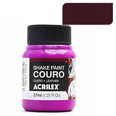 Imagem de Tinta Pinta Couro Shake Paint Acrilex 37ml Natural Sintético, Vinho