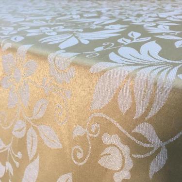 Imagem de  Tecido Jacquard Dourado Floral Medalhão 2.80m de Largura - Sua Casa D