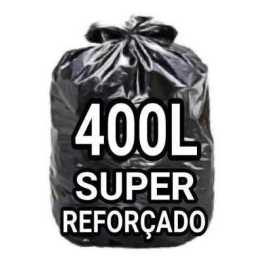 Imagem de Sacos De Lixo 400 Litros  Super Reforçado 50 Un Fabricante - HIGIPACK